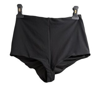 AFRM‎ Womens High Waisted Swim Bottoms Noir Black Bikini Size S AT028960JU25